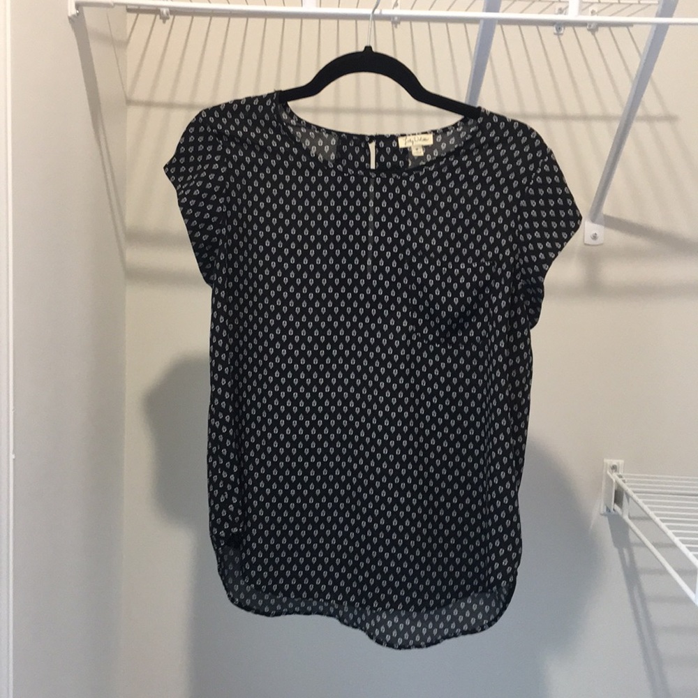 Black and white shirt